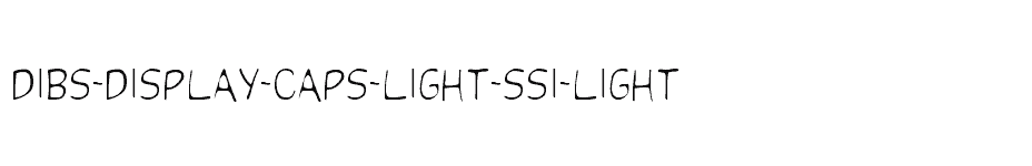 font Dibs-Display-Caps-Light-SSi-Light download