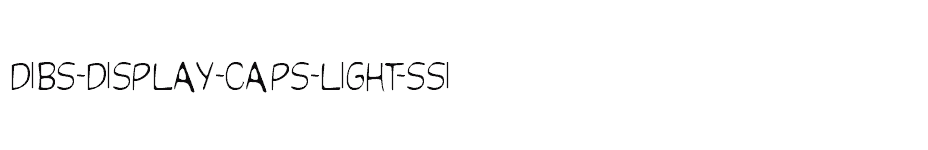 font Dibs-Display-Caps-Light-SSi download