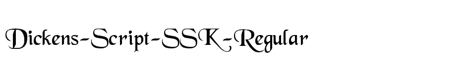 font Dickens-Script-SSK-Regular download