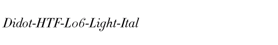 font Didot-HTF-L06-Light-Ital download