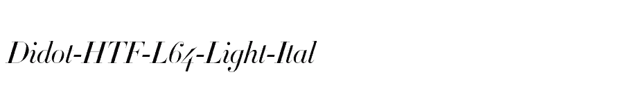 font Didot-HTF-L64-Light-Ital download