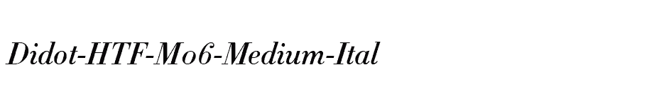 font Didot-HTF-M06-Medium-Ital download