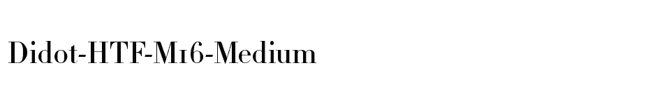 font Didot-HTF-M16-Medium download