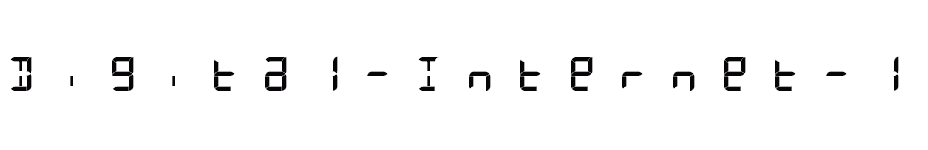 font Digital-Internet-13sg-Italic download