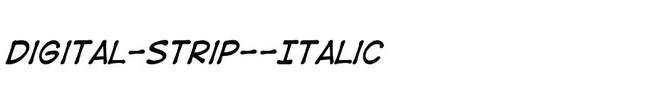 font Digital-Strip--Italic download