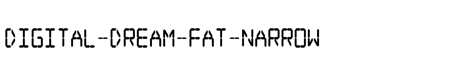 font Digital-dream-Fat-Narrow download