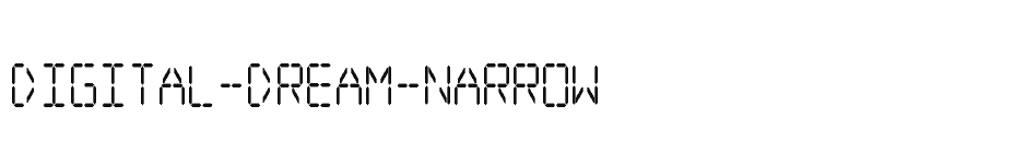 font Digital-dream-Narrow download