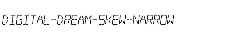 font Digital-dream-Skew-Narrow download