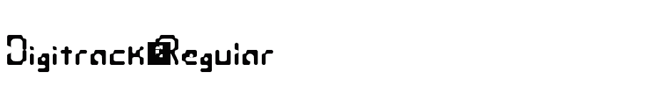 font Digitrack-Regular download