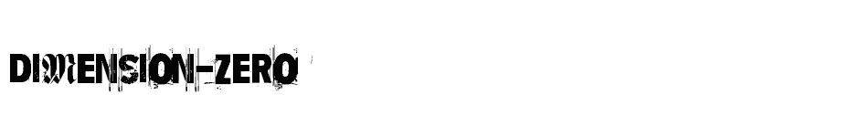 font Dimension-Zero download