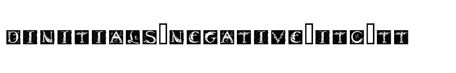 font Dinitials-Negative-ITC-TT download