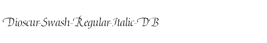 font Dioscur-Swash-Regular-Italic-DB download