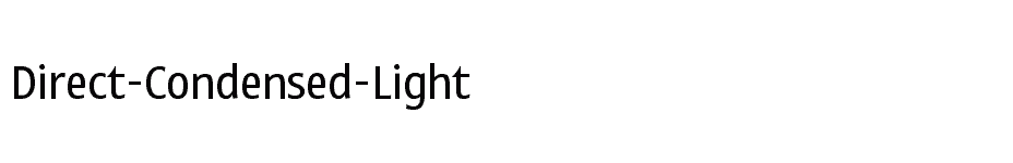 font Direct-Condensed-Light download