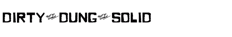 font Dirty-Dung-Solid download
