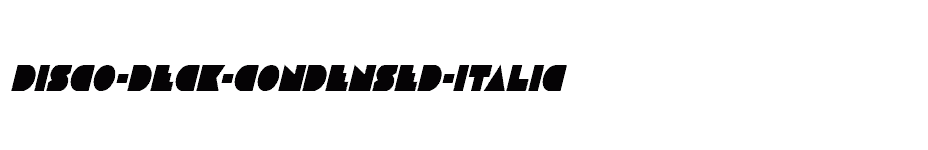 font Disco-Deck-Condensed-Italic download