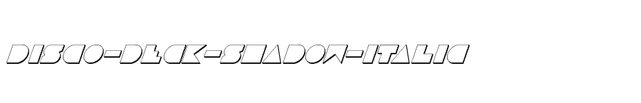 font Disco-Deck-Shadow-Italic download