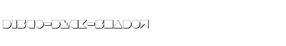 font Disco-Deck-Shadow download