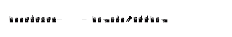 font Dissaramas-CRU-Fingerspelling download