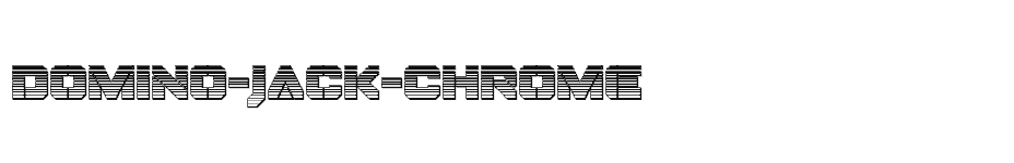 font Domino-Jack-Chrome download