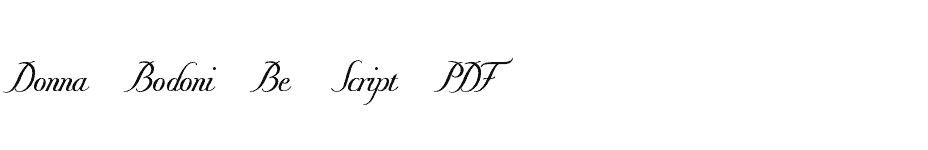 font Donna-Bodoni-Be-Script-PDF download