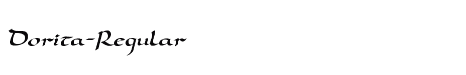font Dorita-Regular download