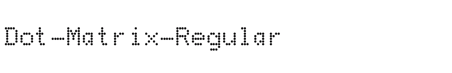 font Dot-Matrix-Regular download