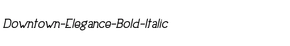 font Downtown-Elegance-Bold-Italic download