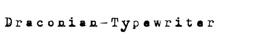 font Draconian-Typewriter download