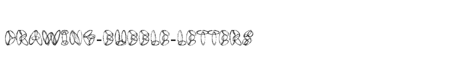 font Drawing-Bubble-Letters download