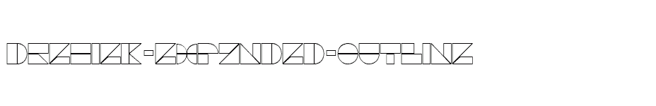 font Drebiek-Expanded-Outline download