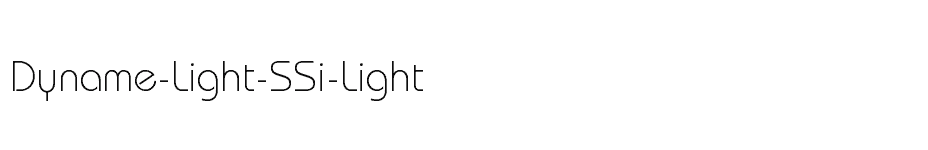 font Dyname-Light-SSi-Light download