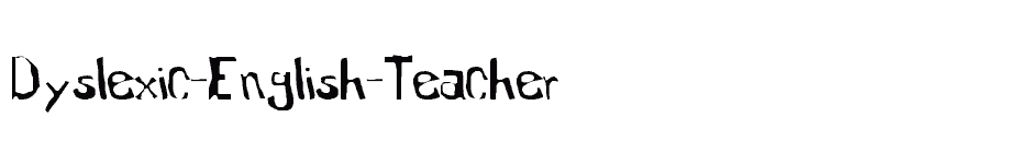 font Dyslexic-English-Teacher download