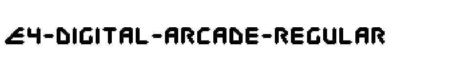 font E4-Digital-Arcade-Regular download