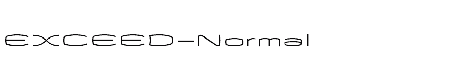 font EXCEED-Normal download