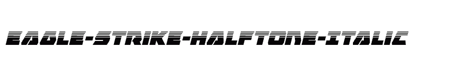 font Eagle-Strike-Halftone-Italic download