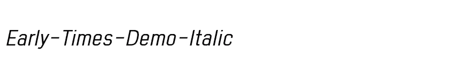 font Early-Times-Demo-Italic download