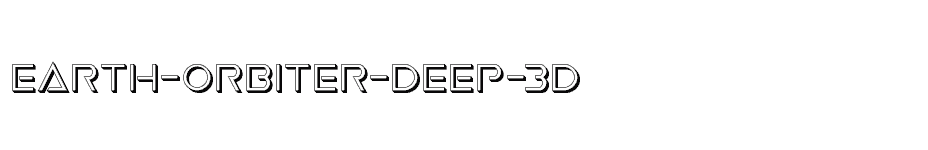 font Earth-Orbiter-Deep-3D download