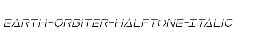 font Earth-Orbiter-Halftone-Italic download