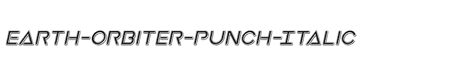 font Earth-Orbiter-Punch-Italic download