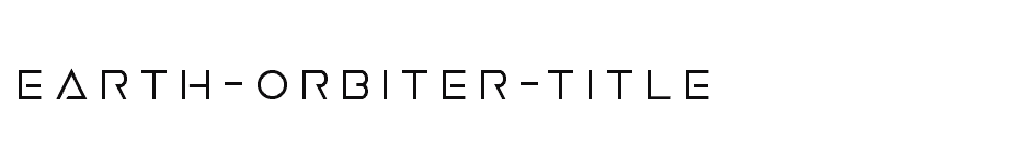 font Earth-Orbiter-Title download