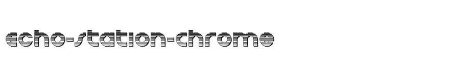 font Echo-Station-Chrome download