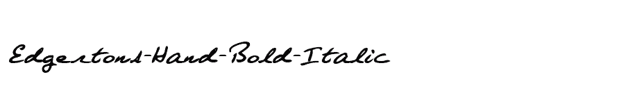 font Edgertons-Hand-Bold-Italic download