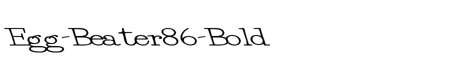 font Egg-Beater86-Bold download