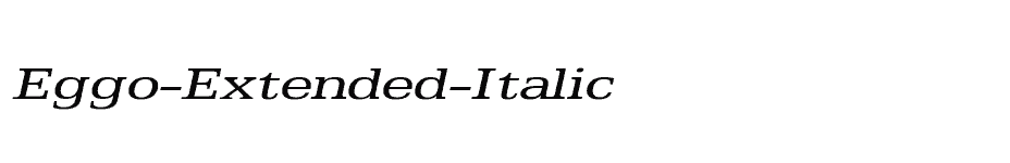font Eggo-Extended-Italic download