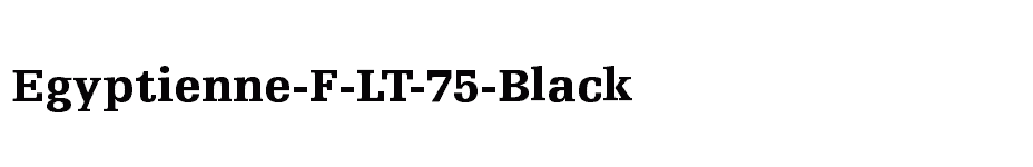 font Egyptienne-F-LT-75-Black download