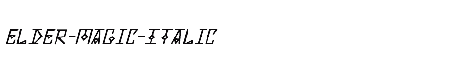 font Elder-Magic-Italic download
