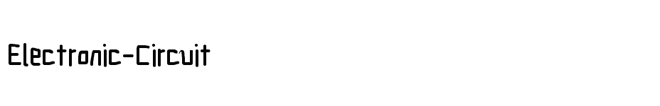 font Electronic-Circuit download