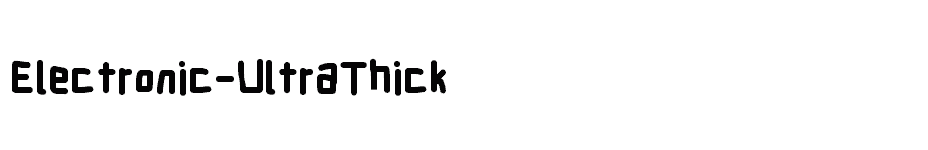 font Electronic-UltraThick download