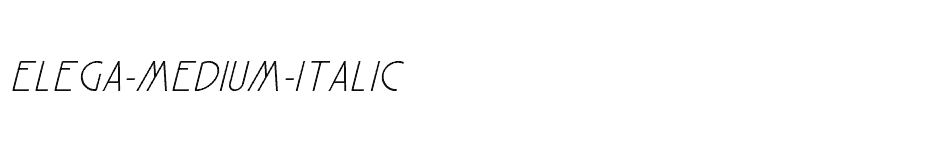 font Elega-Medium-Italic download