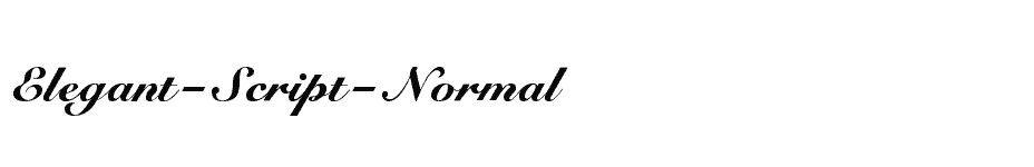 font Elegant-Script-Normal download